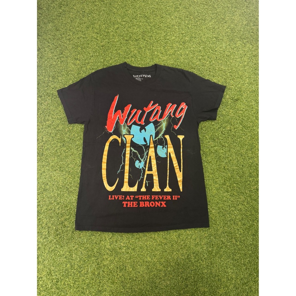 Wu-Tang Clan Live At The Fever II The Bronx Graphic T-Shirt Black Mens Size S/M